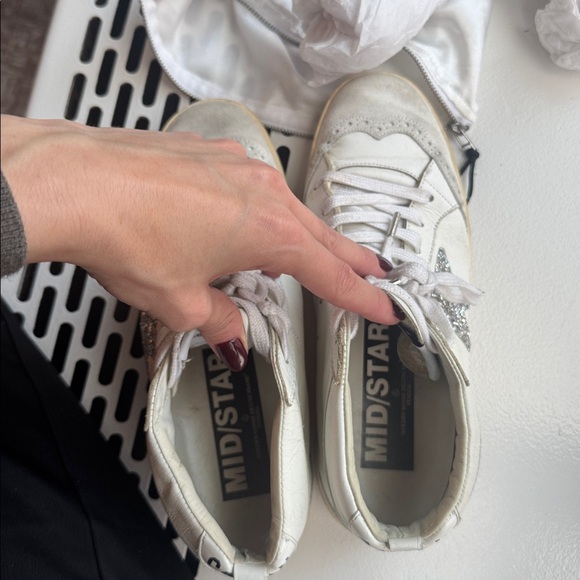 Golden Goose Swarovski White Sneakers - Picture 4 of 5